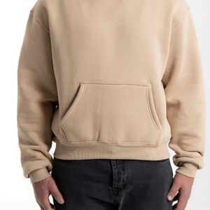 Sweat à capuche pour homme en coton 100% avec logo personnalisé brodé, sweat à capuche zippé lourd, style streetwear pour l'hiver, matière polaire thermique - Product Image 5