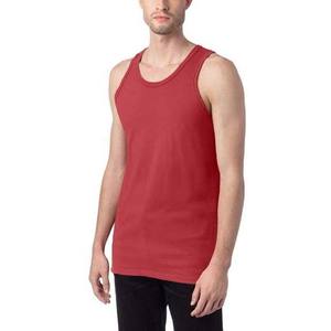 Red Color <b>Men's</b> <b>Tank</b> <b>Tops</b> 100% Polyester OEM ODM Service Custom Made <b>Top</b> Quality Summer Gym Fitness <b>Men</b> <b>Tank</b> <b>Tops</b> - Product Image 4
