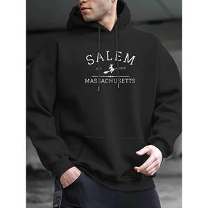 Pull-over de loisirs d'automne/hiver pour hommes, tricots et sweatshirts standard d'une couleur fabriqués en Chine - Product Image 1
