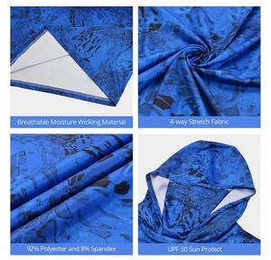 Venta al por mayor de calidad superior personalizable de manga completa con capucha camisa de manga completa para hombres ropa de pesca Top para hombres - Product Image 4