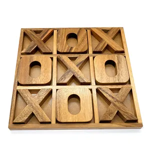 Jeu de Tic-Tac-Toe en bois avec plateau en métal pour enfant par Target World - Product Image 1