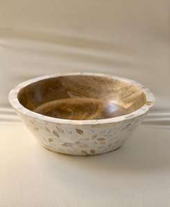 Bol élégant en nacre incrustée fait à la main, support à gâteau moderne et luxueux pour l'Aïd et Diwali, utilisation festive, porte-chocolat de haute qualité - Product Image 5