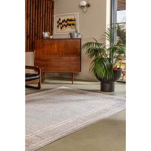 Wholesale Viscose & acrylic Area <b>Rug</b> GALLERY A0021 <b>Grey</b> Machine Made Turkish Carpet for <b>Living</b> <b>Room</b> Hotel Project - Product Image 1