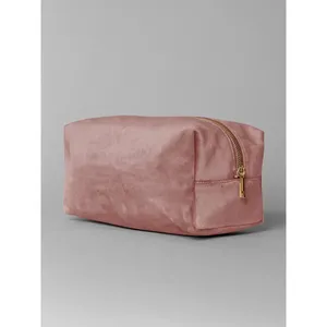Bolsa de Aseo de Terciopelo Sostenible Personalizada, Estuche de Belleza Personalizado para Merchandising - Product Image 3