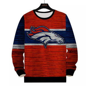 Sweat-shirt à col rond imprimé par sublimation, coupe classique pour homme, en polyester tricoté, pull décontracté d'automne - Product Image 2
