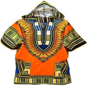 Haut à capuche Dashiki africain pour hommes et femmes avec capuche, chemise traditionnelle, caftan, haut bohème africain, chemise mexicaine, tailles S M L XL XXL - Product Image 6