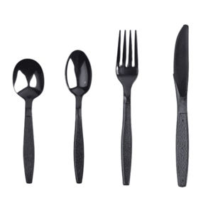 Vente chaude Logo et design personnalisés or poli avec poignée rectangulaire couverts en acier inoxydable ensemble de couverts pour mariage - Product Image 2