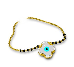 Alta exquisita venta último diseñador tradicional 18K oro Mangalsutra colgante joyería boda compromiso o regalo - Product Image 4