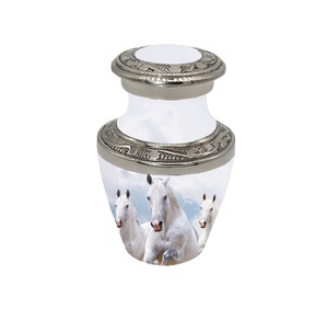 Suministros funerarios de cremación de aluminio, urnas de recuerdo para cenizas humanas, urnas de recuerdo de cremación conmemorativa de alta calidad - Product Image 1