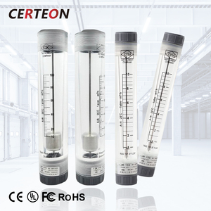 Flow meter rotor area variabel LZM 15G 50G gaya pipa <span class=keywords><strong>gas</strong></span> cairan udara pipa terkompresi SS316 pelampung akrilik - Product Image 1