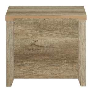 Table de chevet légère de luxe moderne du milieu du siècle Mobilier de chambre à coucher en bois massif design créatif simple avec finition fumée pliable - Product Image 6
