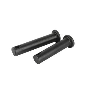 Goupille cylindrique à tête plate M4 M5 M6 X 60mm M8 M10 M12 M16 M18 M20 M22 M24 avec trou de 12mm en acier au carbone noir - Product Image 1