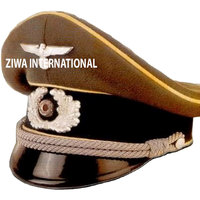 Casquette à visière incurvée décontractée pour généraux de l'Aviation allemande de la Seconde Guerre mondiale, avec insignes brodés faits main, 100% coton ZIWA