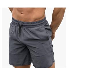 Custom Logo Solid Casual Eco-Friendly Quick Dry Breathable Polyester Activewear Sport Shorts Drawstring Double <b>Layer</b> Men - Product Image 5