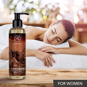 AROMATIKA น้ำมันนวดตัวกลิ่นช็อกโกแลต 200 มล. กลิ่นช็อกโกแลตหวานธรรมชาติ บรรเทาความเมื่อยล้า บรรจุขวดปั๊ม - Product Image 3