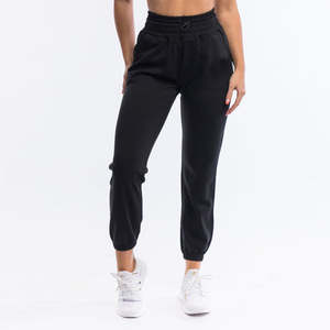 Pantalones Jogger de Cintura con Cordón para Mujer, Ropa de Calle de Invierno, Frente Plano, Logotipo Personalizado, 100% Algodón de Alta Calidad para Mujer - Product Image 5