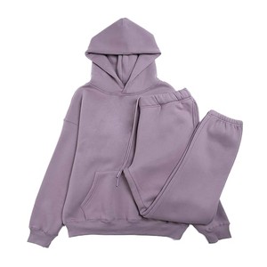 Survêtement personnalisé en molleton de coton épais-Ensemble sweat à capuche et jogging surdimensionnés pour hommes avec survêtement de haute qualité - Product Image 5