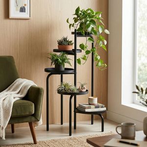 Support de <span class=keywords><strong>plantes</strong></span> décoratif en métal fin à plusieurs niveaux (2, 3, 4, 5 niveaux) <span class=keywords><strong>pour</strong></span> l'extérieur, idéal <span class=keywords><strong>pour</strong></span> le jardin - Product Image 1