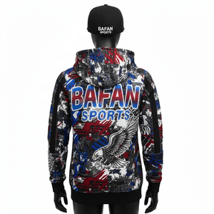 Sweat à capuche pour femme avec fermeture éclair intégrale, sublimation, tissu polaire en polyester de haute qualité 280 GSM, style à panneaux contrastés, logo personnalisé, sweat-shirts basiques - Product Image 2