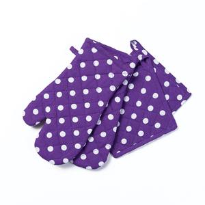 Recycled Cotton <b>Oven</b> Mitts <b>with</b> <b>Silicone</b> printed Pot Holders for Cooking Microwave Baking Home Food Protection for Restaurants - Product Image 2