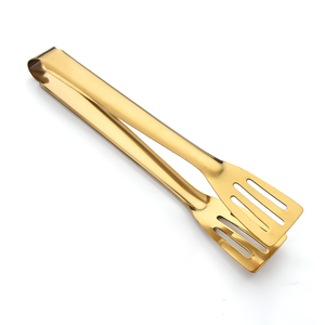 New Dilwala Gold Tong for Kitchen Cooking and Serving Premium Gold Plated Dilwala Tong for <b>Home</b> and Restaurant Use - Product Image 3