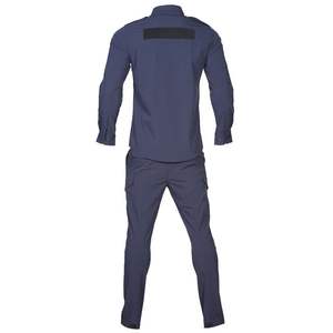 Personnalisé de haute qualité 100% polyester gris garde de sécurité uniforme unisexe à manches longues conception pour les hommes - Product Image 1