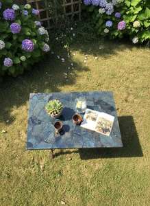 Sceau en agate poli artisanal, décoration de luxe pour la maison, modèle religieux, motif floral, résine, table, style exquis - Product Image 2