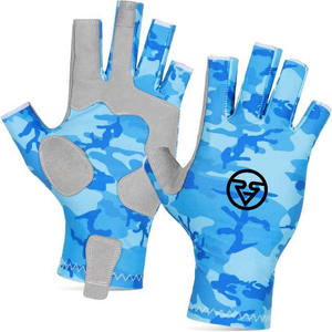 Guantes de pesca personalizados de medio dedo con su propio diseño y logotipo Equipo de pesca sublimado - Product Image 6