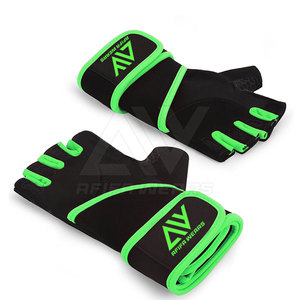 High Quality Breathable Leather Non-Slip Waterproof Sports <b>Gloves</b> for Weight Lifting Cycling Training Comfort Support for - Product Image 3