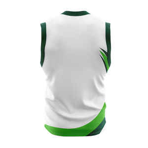 Nouvel arrivage d'uniformes de basket-ball personnalisables ensemble 100% polyester sans manches respirant antibactérien dernier design tendance - Product Image 3
