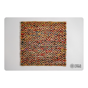 Tapis en jute tissé à la main en fibres naturelles multicolores pour la décoration intérieure, le salon ou la chambre à coucher, approvisionnement en vrac, revêtement de sol en gros - Product Image 5
