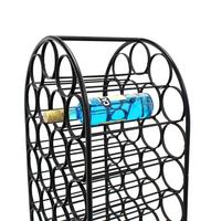 Étagère à vin en fil métallique, meilleure vente, support de rangement de comptoir, porte-bouteille de vin, étagère à vin en métal pour accessoires de Bar