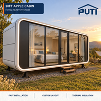 Cabine de luxe mobile de 20 pieds, bureau extérieur, pod de travail mobile pour jardin