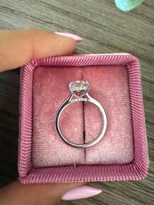 Luxury Designer <b>Statement</b> <b>Ring</b> Radiant Cut Lab Grown Diamond for Women Wedding or Engagement Fine Jewelry Bridal Gift - Product Image 5