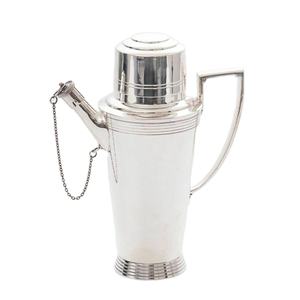 Coctelera Asprey & Co chapada en plata grande, coctelera de acero inoxidable, coctelera, herramientas de barman, mezclador de bebidas, el mejor 2024 - Product Image 1