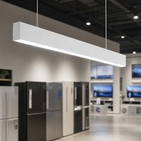Luminaire linéaire LED pour magasin d'appareils électroménagers, 1800 mm, plafonnier LED avec rail, éclairage linéaire