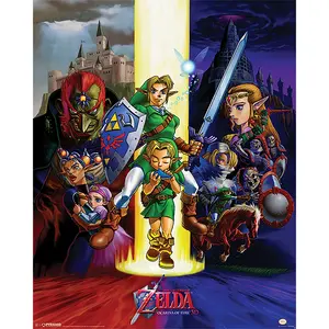 Impression artistique The Legend of Zelda Ocarina of Time, décoration murale - Product Image 1