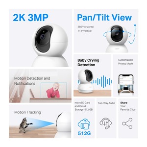 Tplink tapo กล้องรักษาความปลอดภัย Pan/TILT 2K มองเห็นกลางคืนสีขาว (C210 tapo) - Product Image 4