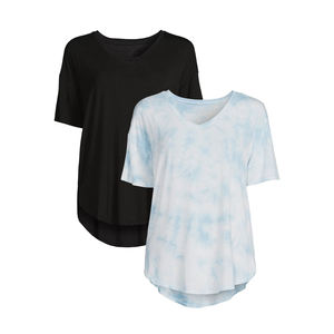 T-Shirt à épaules tombantes pour femme, vêtement d'été confortable, taille Plus, bon marché, fournisseur du Bangladesh - Product Image 6