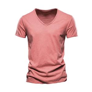 Camiseta ligera de algodón orgánico 100% con logotipo personalizado para hombre, camisetas casuales de alta calidad - Product Image 5