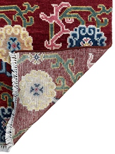 พรมขนแกะสีแดงสไตล์เปอร์เซียพรมวิ่ง2.8x12แบบถักมือสำหรับห้องนั่งเล่นบ้านชุดพรมปูพื้นสำหรับสวดมนต์ - Product Image 2