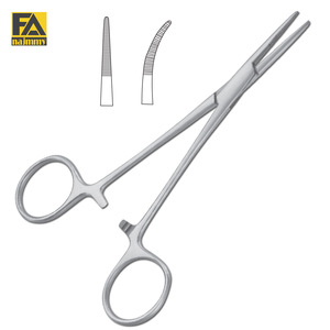 PINZA HEMOSTÁTICA CAIRNS (Junta de caja, como arriba pero curvada en plano) recta - Product Image 2