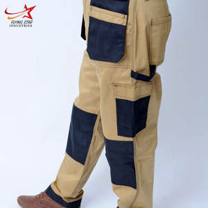 Men's Lightweight Canvas <b>Fabric</b> Casual Trousers High Quality Work Wear with Tool Pockets Loose Fit Latest Wholesale Shirts - Product Image 5