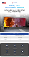 Canbest Rx P3.9 3.91Mm 6000 X4000Mm 19.68X13.1Ft Indoor Rental Gebogener LED-Videowand-Bildschirm für Event in Russland