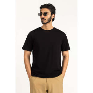 T-shirt de fitness pour homme 100% coton, coupe classique, style streetwear, motif uni, respirant, chemises personnalisées, numéro de modèle MN-TS-SS26-001-A - Product Image 6