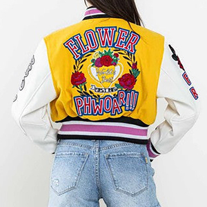 Fabricante superior bordado abrigo hombres último diseño Letterman chaqueta de invierno ropa de calle Hip Hop chaqueta abrigo - Product Image 3