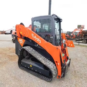 Diesel Kubota Mini cargadores sobre orugas con correa de cilindro hidráulico Huade Skid Steer cargador frontal Tractor bomba Motor-para la venta - Product Image 4