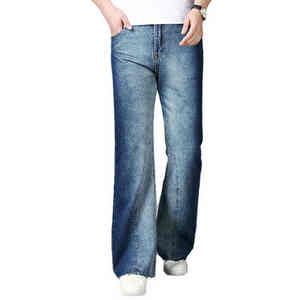 Custom <b>Men's</b> Fashionable <b>High</b> <b>Waist</b> Baggy Oversized Denim <b>Jeans</b> Washed Pockets Breathable <b>Jeans</b> Pants - Product Image 6