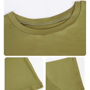 Custom Logo Women Short Sleeve Compression Comfortable Lightweight Yoga T Shirt Fitness <b>Crop</b> <b>Tops</b> - Product Image 2