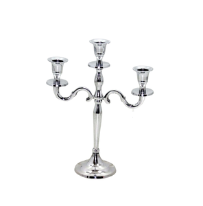 Nuevo soporte de vela de Metal de 3 brazos decorativo, soporte de pilar de vela de aluminio EPL de latón para decoración de Navidad y boda - Product Image 1